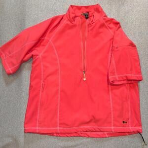 Women's- Size M - Bette & Court Swing Coral/Pink Color -Sports Pullover Jacket